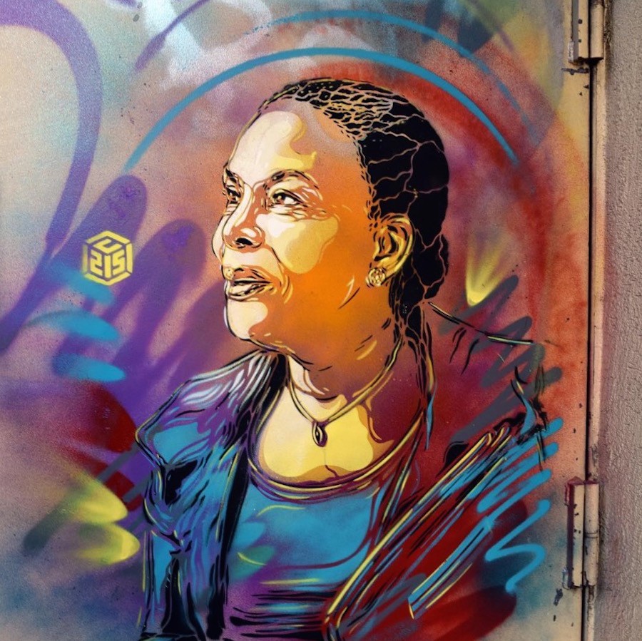 Le più importanti donne della storia ritratte da C215