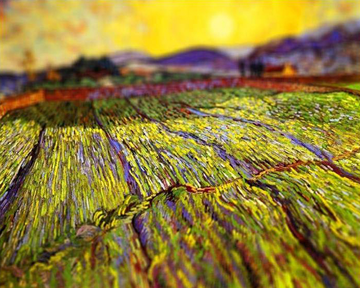Wheat Field with Rising Sun, 1889 (by Serena Malyon)