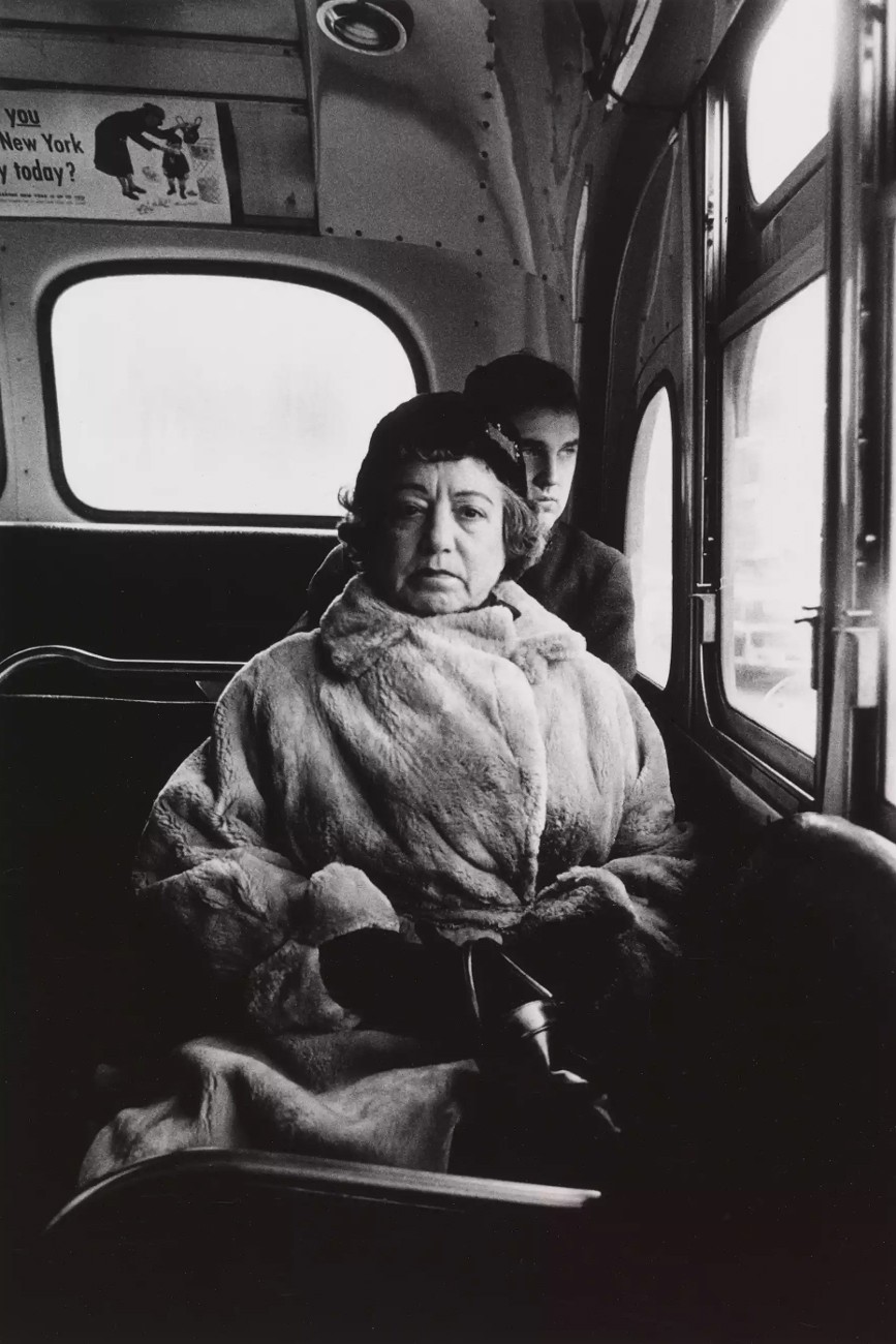 Lady on a bus, NYC, 1957
Photograph: © The Estate of Diane Arbus, LLC.