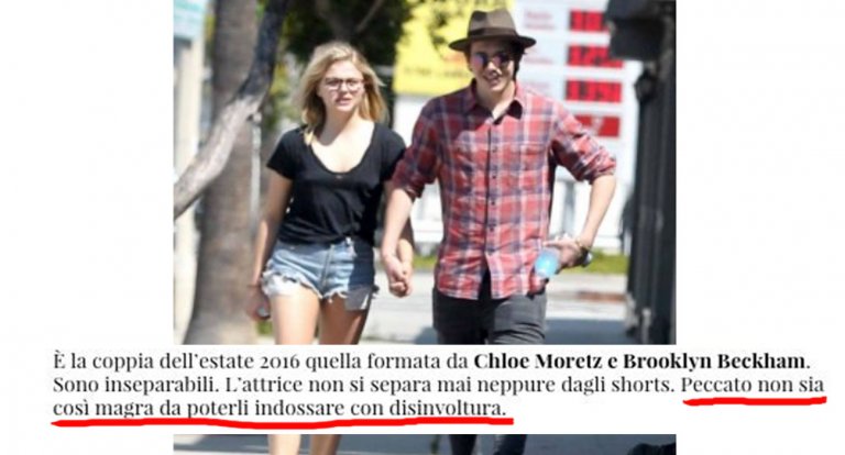 Io Donna e quel commento che insulta la forma fisica di una teenager