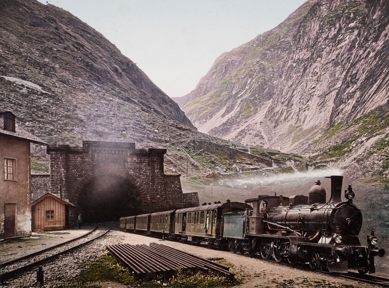 L'uscita dal tunnel del Gottardo