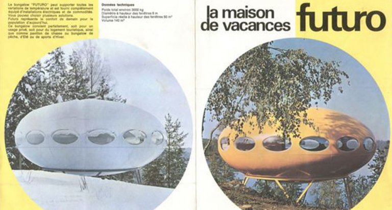 casa che sembra un ufo