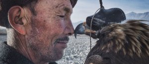 Man and eagle