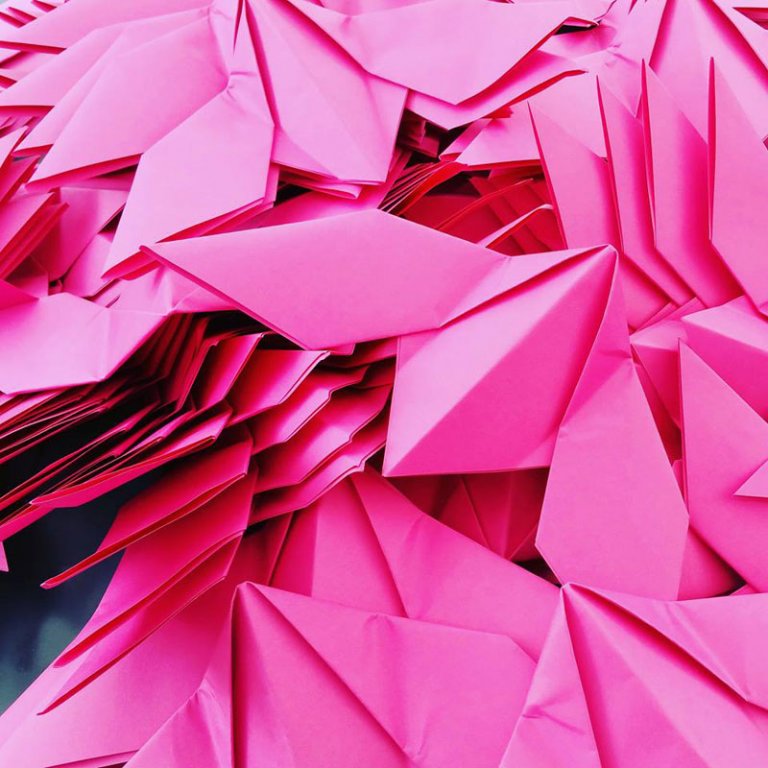 Gli origami murales a Parigi