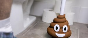 Spazzolino wc emoji cacca
