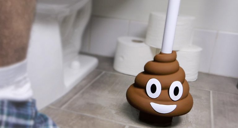 Lo scopino-emoji da wc, per pulire il bagno a fin di bene