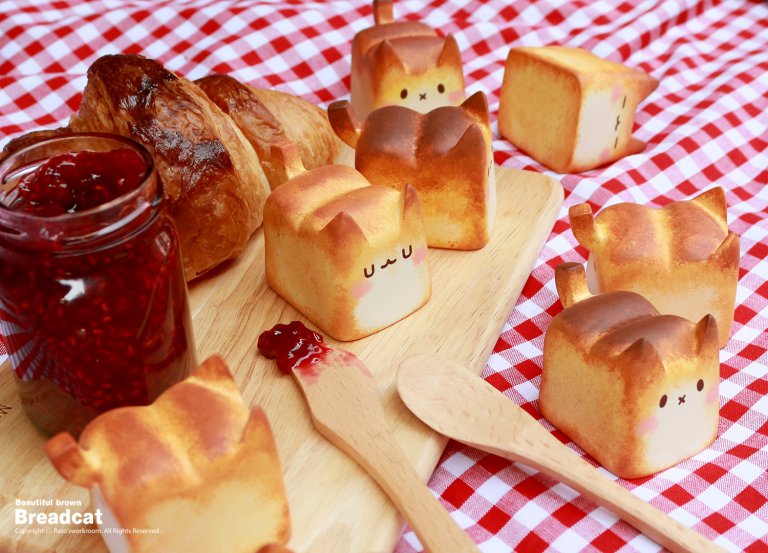 Pane a forma di gattini per pic-nic che scoppiano di tenerezza