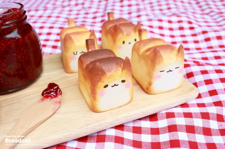 Pane a forma di gattini per pic-nic che scoppiano di tenerezza