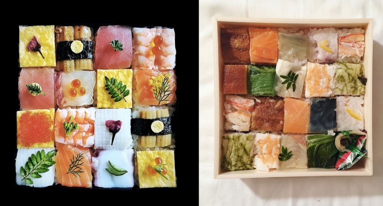 I mosaici di sushi sono l’ultima coloratissima tendenza dei ristoranti in Giappone