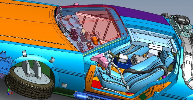 La delorean di Ritorno al futuro