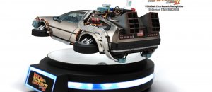 Delorean levitante modellino