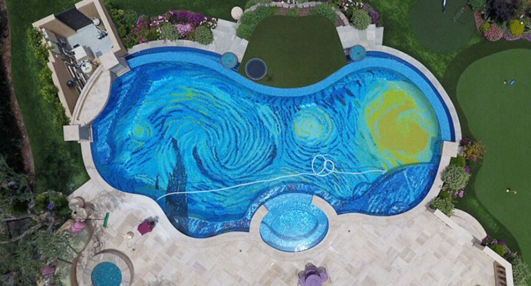 Notte stellata piscina