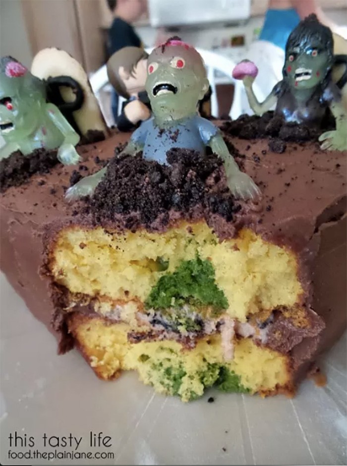 La torta-zombie per Hallooween