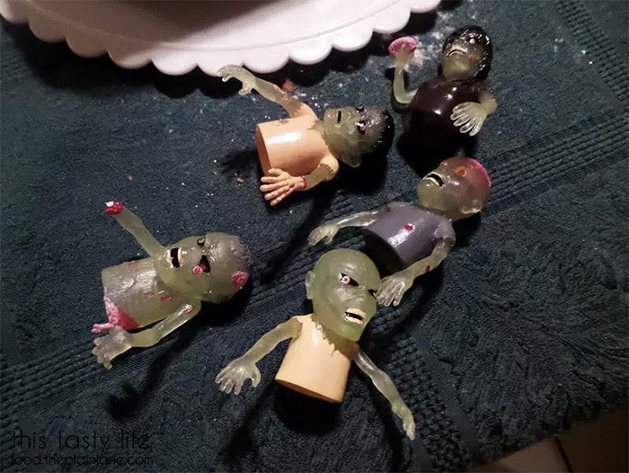 La torta-zombie per Hallooween