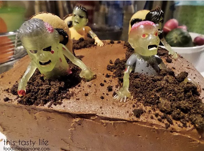 La torta-zombie per Hallooween