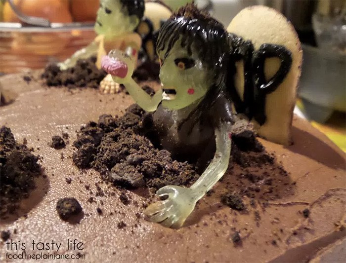 La torta-zombie per Hallooween