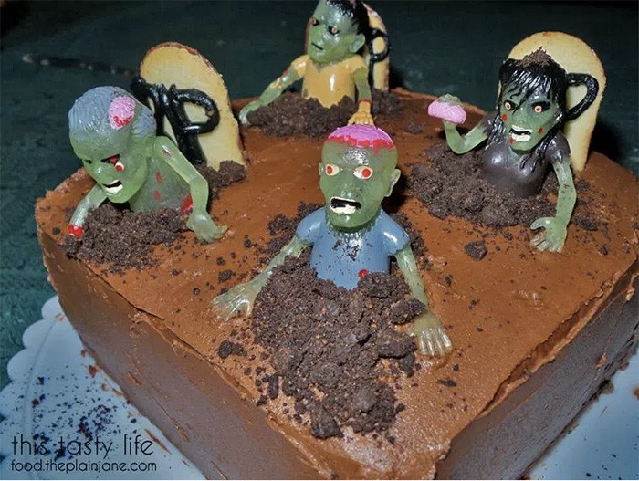 La torta-zombie per Hallooween