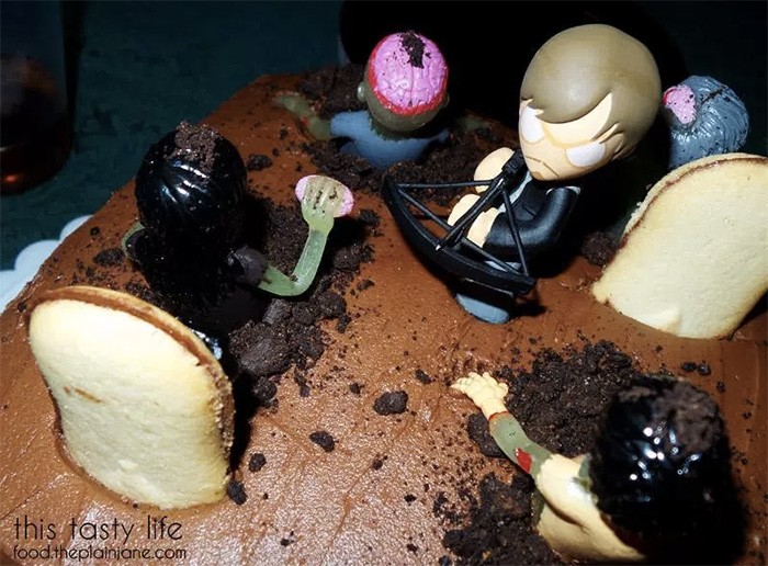 La torta-zombie per Hallooween