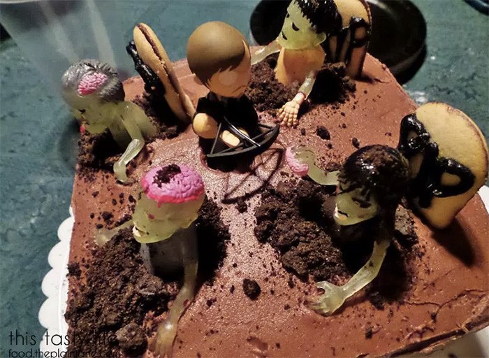 La torta-zombie per Hallooween