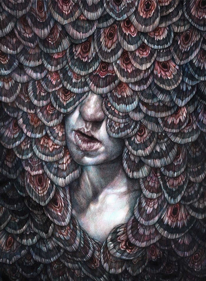 2016, matite colorate su carta, cm 40x30