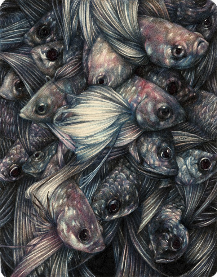 2016, matite colorate su carta moleskine, cm 18x14