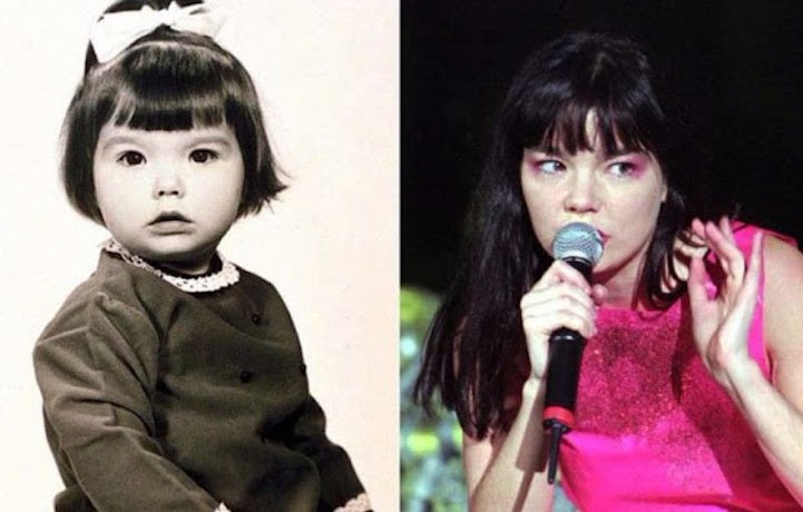 La cantante islandese Björk Guðmundsdóttir è nata nel 1965 e fin da piccola aveva i tipici lineamenti elfici che hanno caratterizzato la sua immagine.