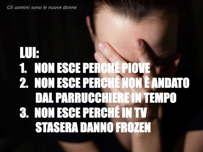 Gli uomini sono le nuove donne