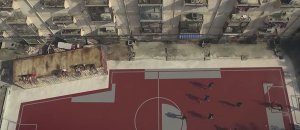 Unusual football fields in bangkok