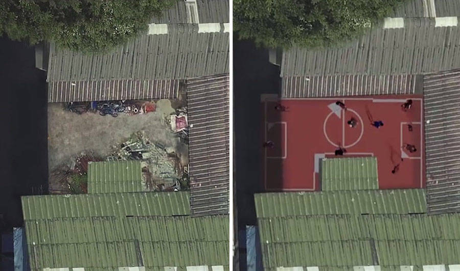 Il campetto fatto a U