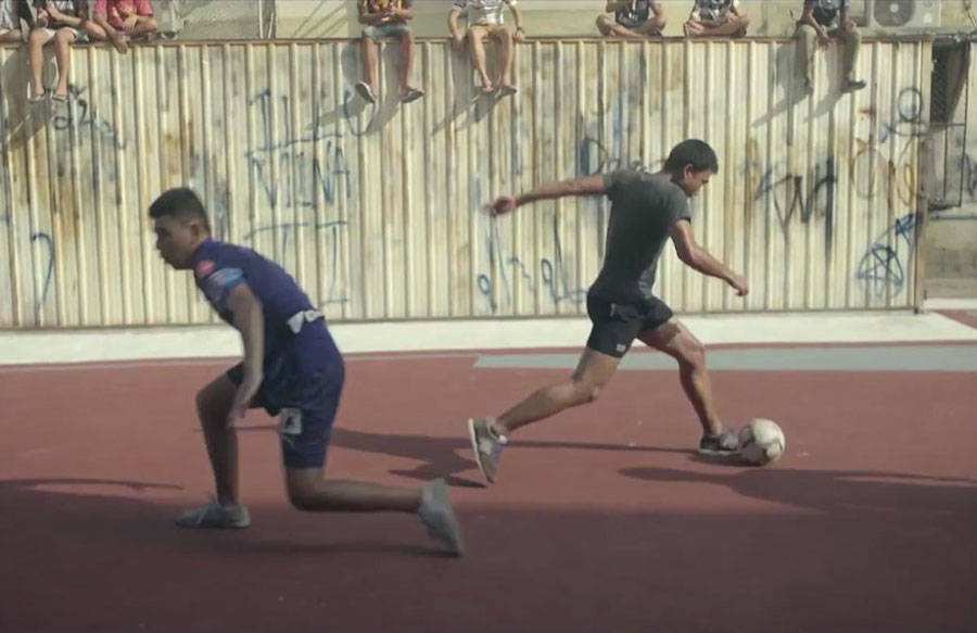 I ragazzi mentre giocano