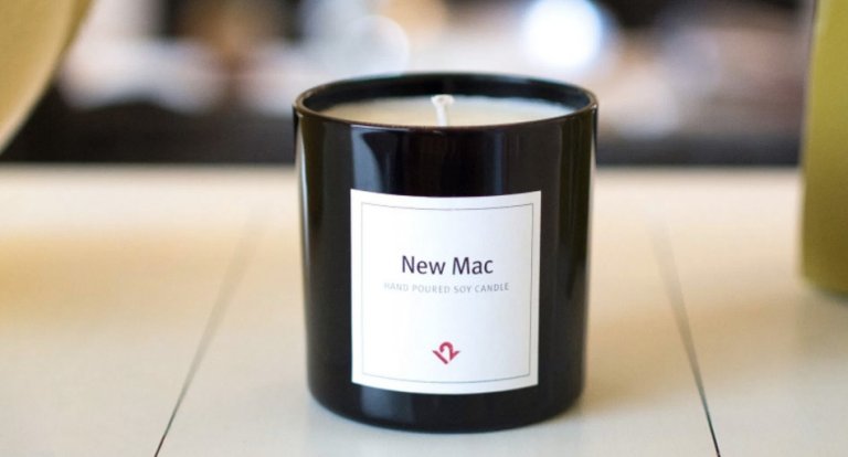 candela profumo computer mac nuovo