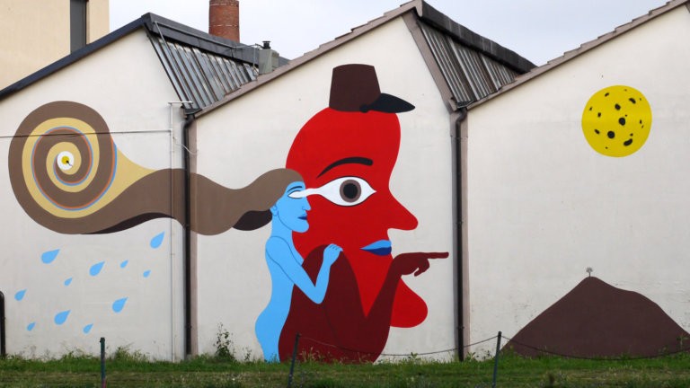 Dem street artist maschere disegni murales19