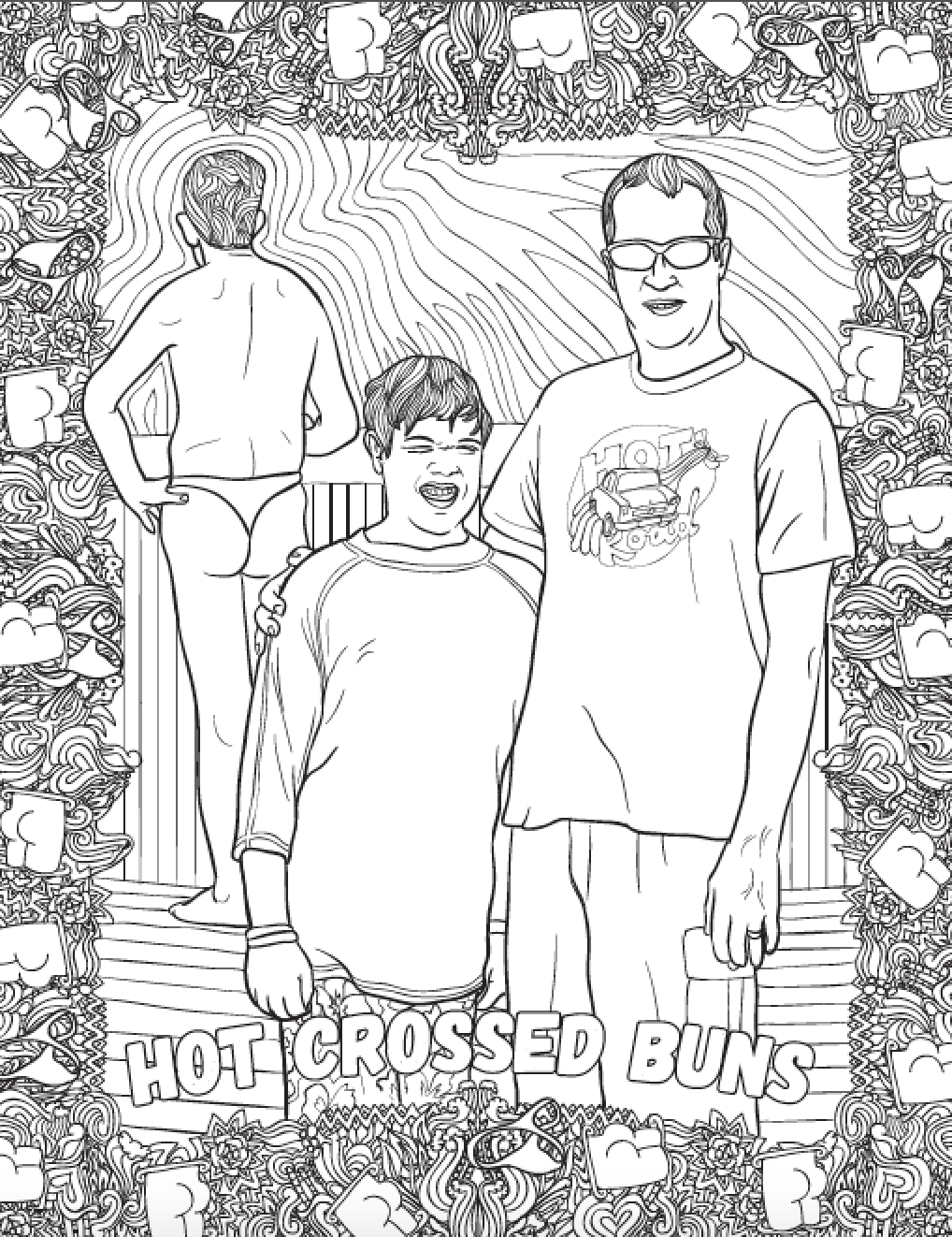 Bello il tanga maschile, quasi meglio delle facce dei soggetti