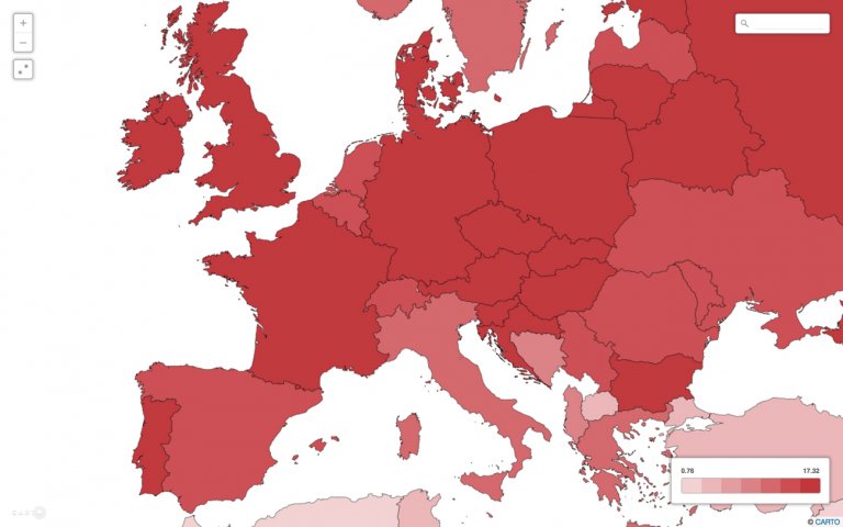 mappa alcol europa