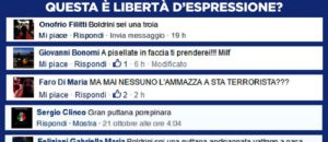 Boldrini insulti facebook