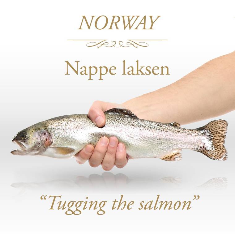 In Norvegia col salmone si fa tutto e ok, ma anche quello speravamo proprio di no. Invece, come dei novelli napoletani che lo chiamano 'o pesce, i norvegesi si trastullano il salmone.