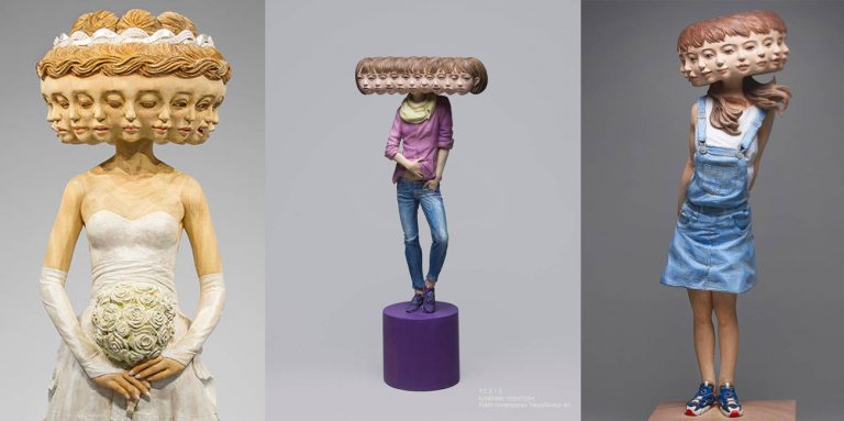 sculture teste yoshitoshi kanemaki