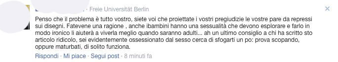 Secondo il commentatore, dovrei masturbarmi di più. Nessun problema.