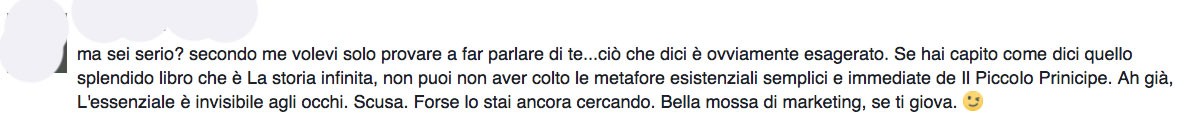 L'essenziale è invisibile agli occhi del cuore.