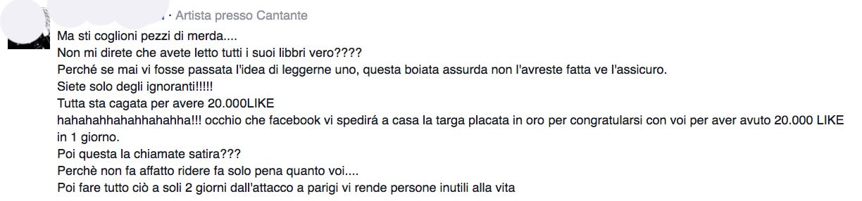 TUTTI I SUOI LIBBRI (l'argomento è Oriana Fallaci)