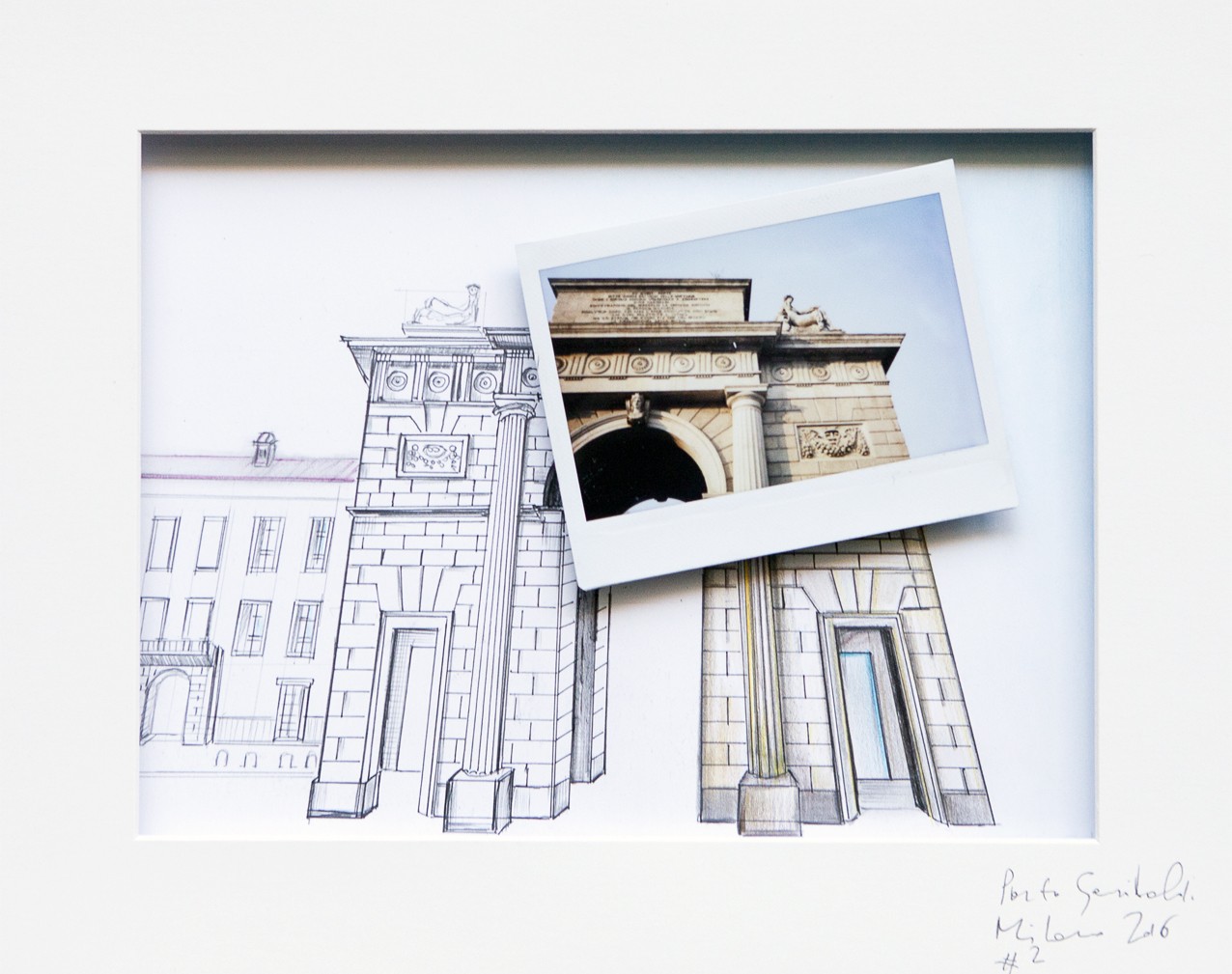 Porta Garibaldi, Milano, settembre 2016Foto di Paolo Belletti + intervento a matita di Ariel De Boni