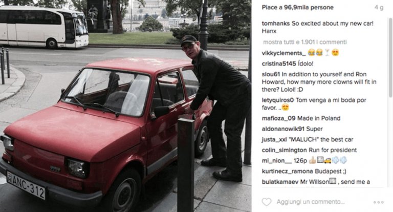 tom hanks fiat 126