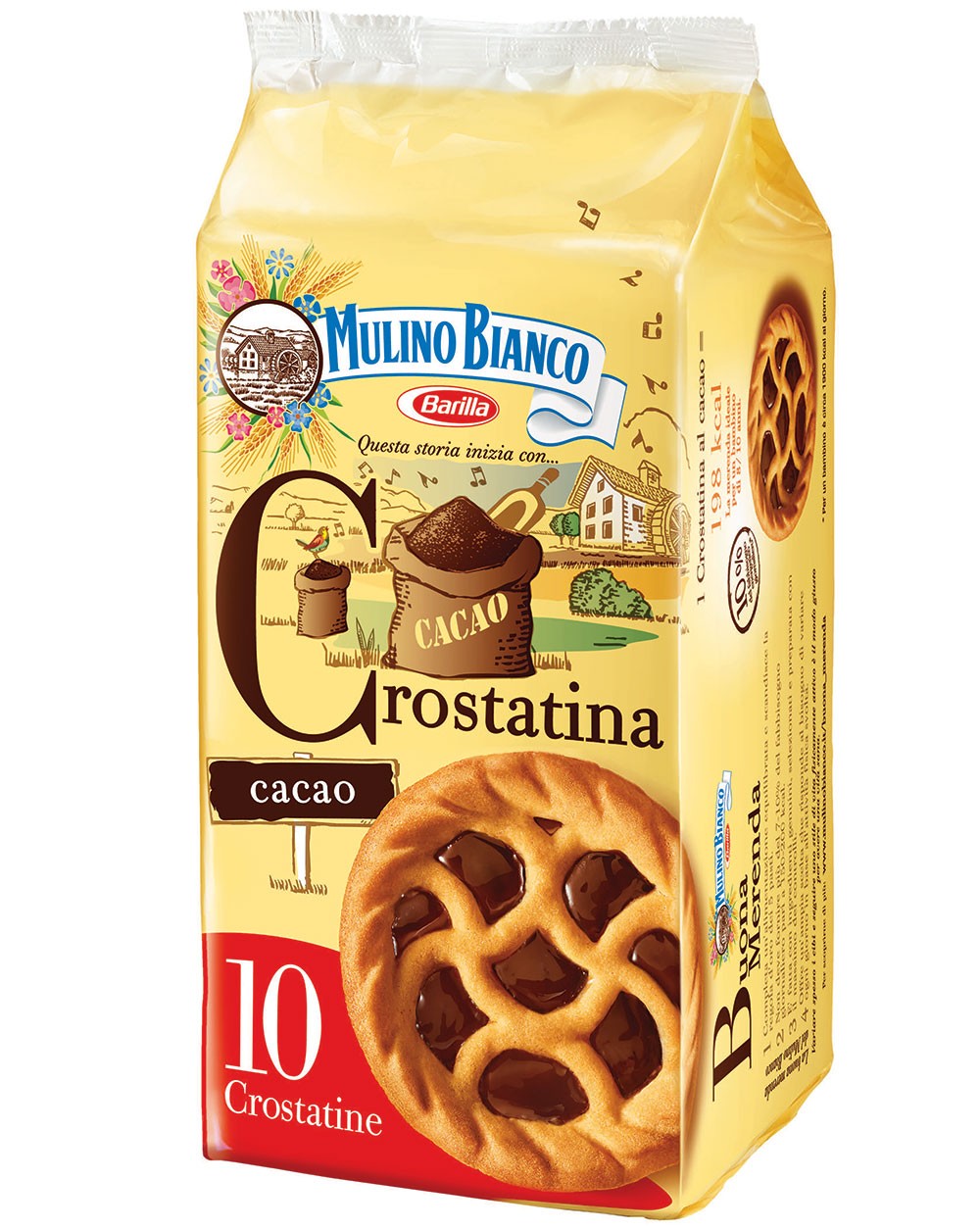 La mitica Crostatina, da sempre in due versioni: la sfigata e salutista albicocca e la ben più appetibile al cioccolato. Si guadagna l'ultimo posto perché quando la portavi a scuola, si frantumava nello zaino e ti toccava mangiare le briciole, che ti facevano sentire un po' criceto.