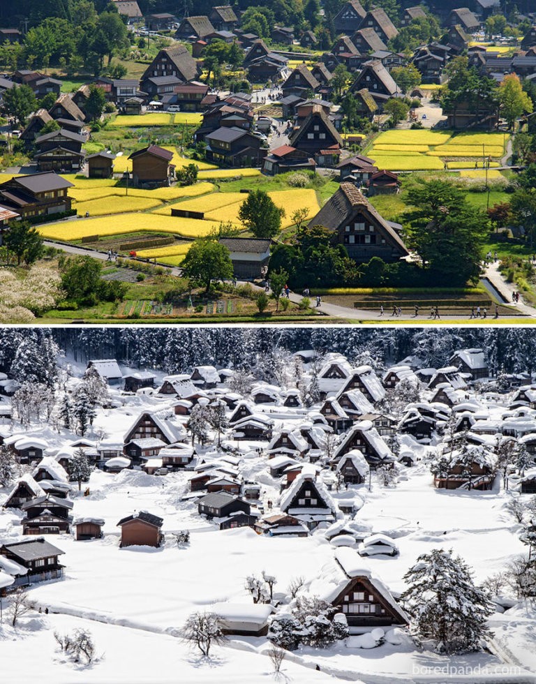 Il villaggio storico di Shirakawa Gō, Giappone