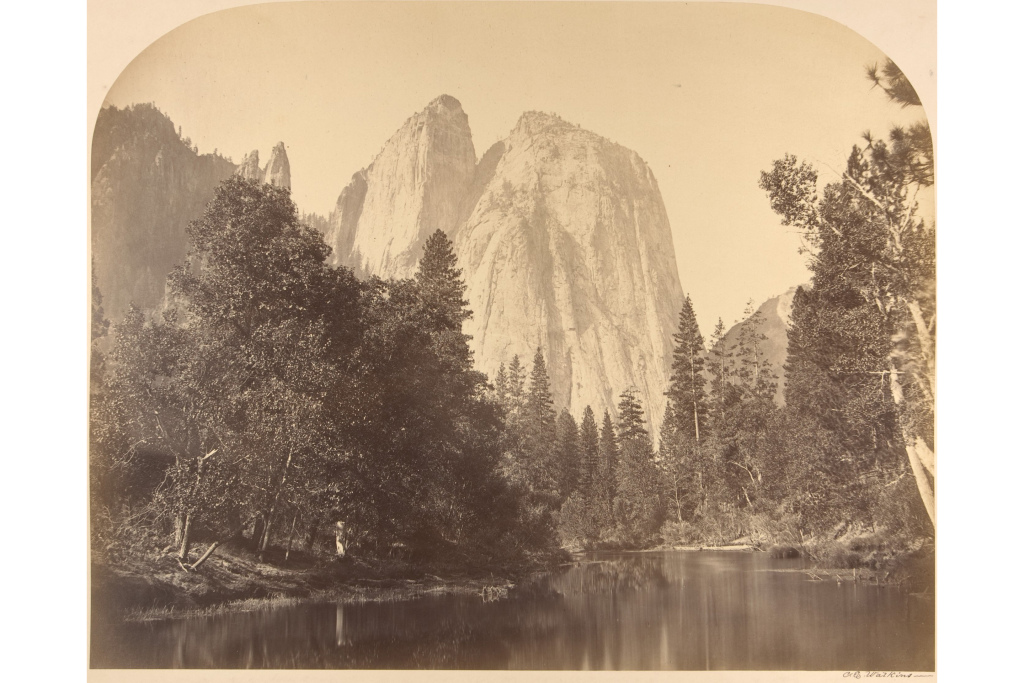 Cathedral Rock, River View. 1861. Carleton E. Watkins