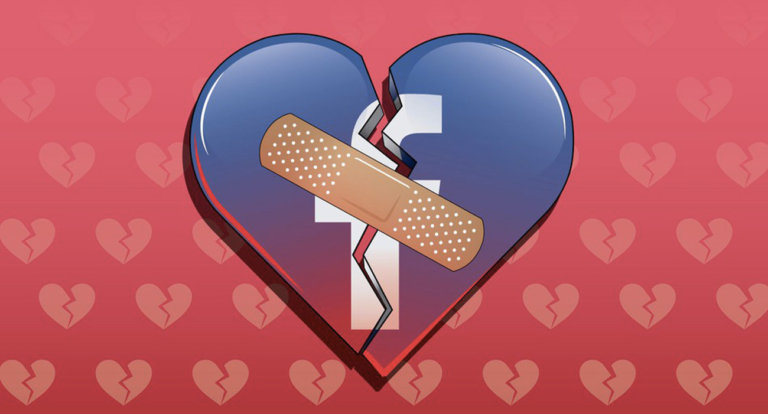 Facebook cuore infranto