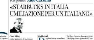 cazzullo starbucks umiliazione
