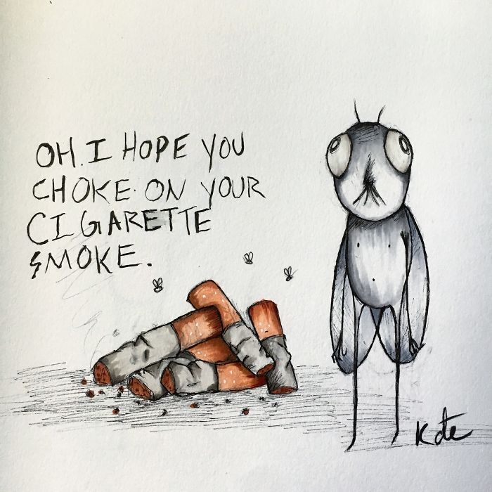 "Spesso vedo gli insetti e mi sento inutile come una mosca. Gli insetti rappresentano la mia malattia"