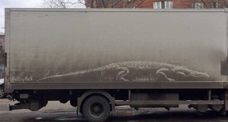 Dirty car art