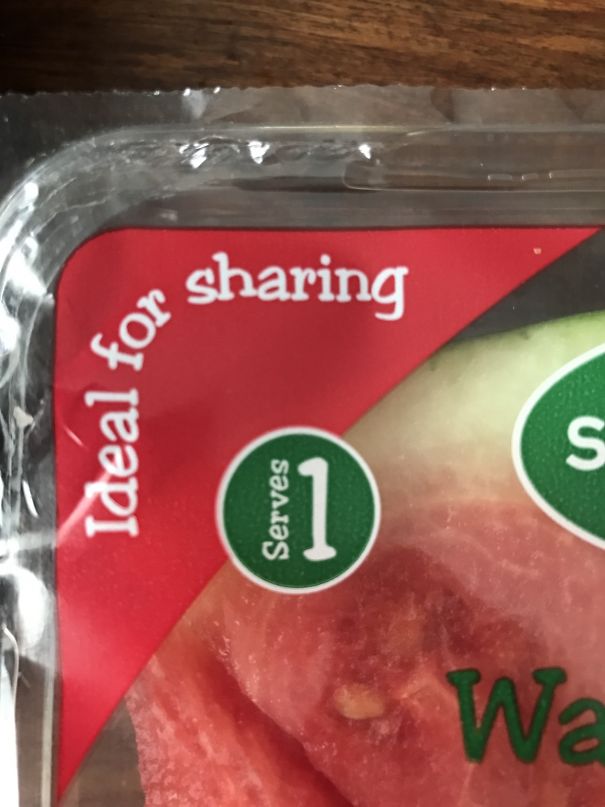 Ideale da condividere. Una porzione :(